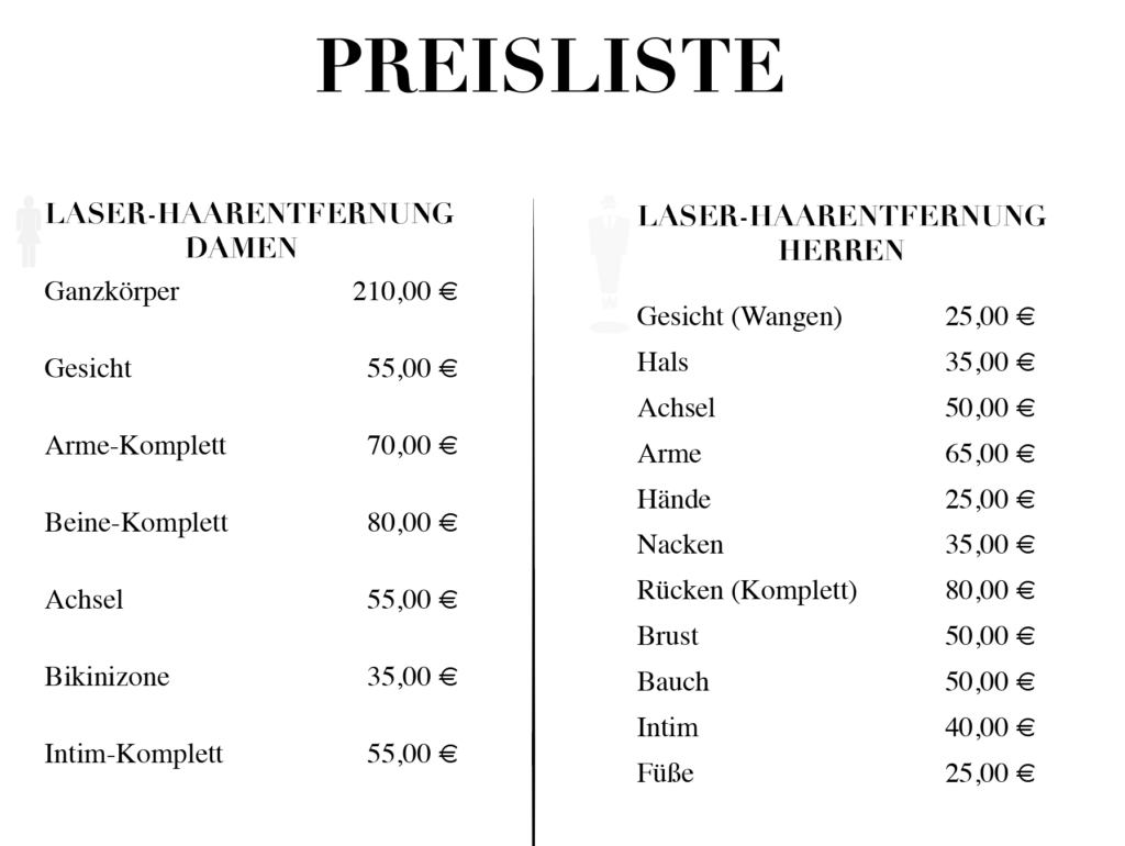 preisliste